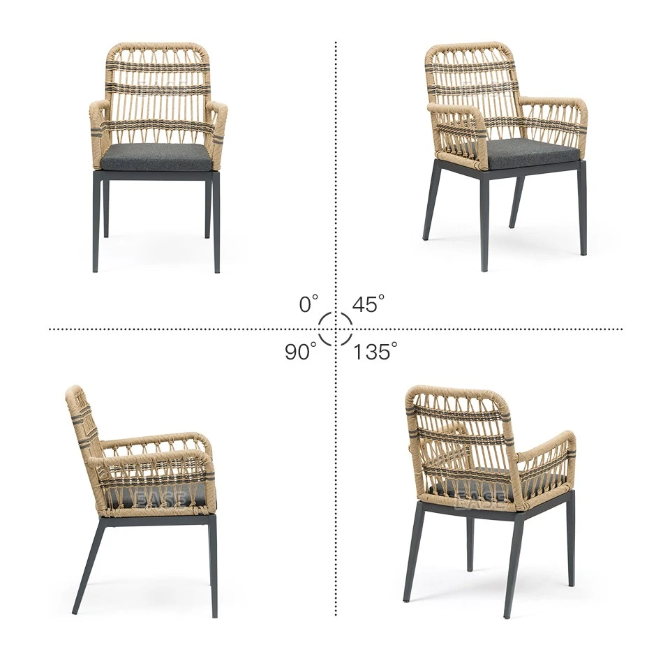 Twisted PE Rope Chairs For Restaurants Manufacturers, Suppliers, Factory